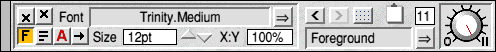 Text Edit tool, mode 1