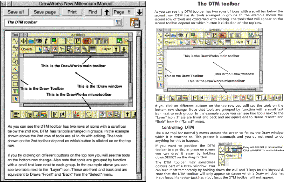 The manuals side by side